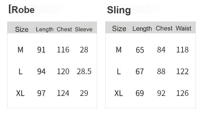 Silk skirt dressing gown two piece set