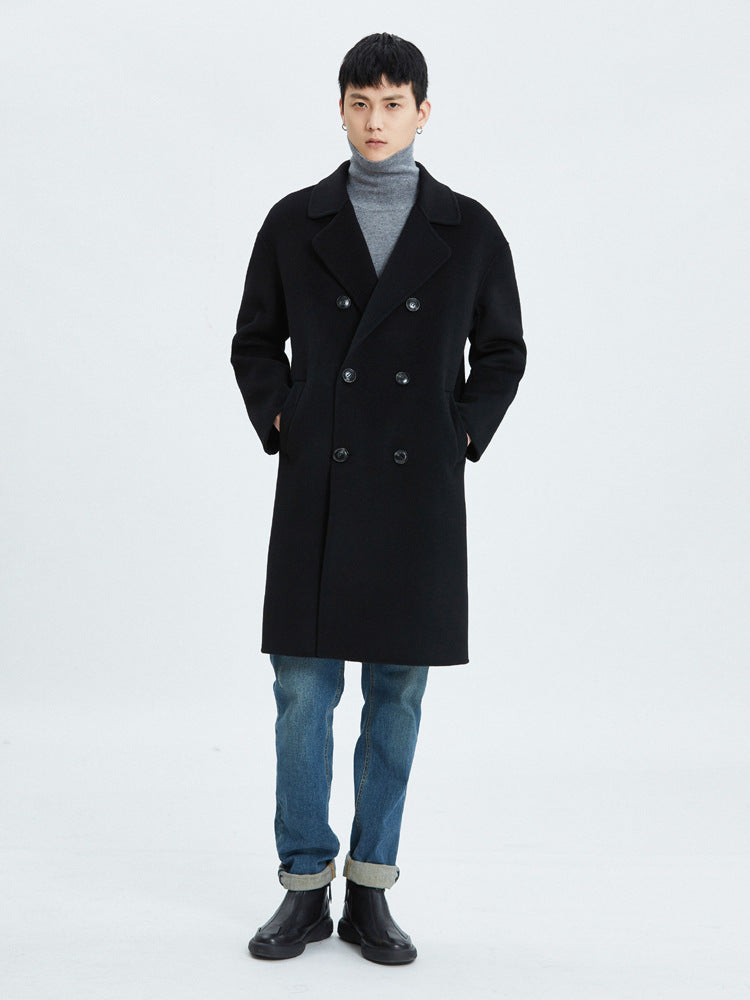 Autumn and winter new double-faced wool coat jacket men's suit