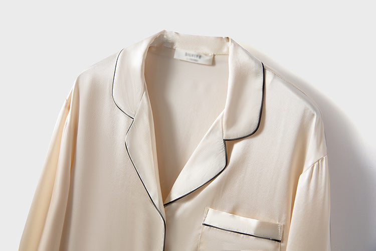 6A grade 100 mulberry silk silk pajamas women's two-piece set