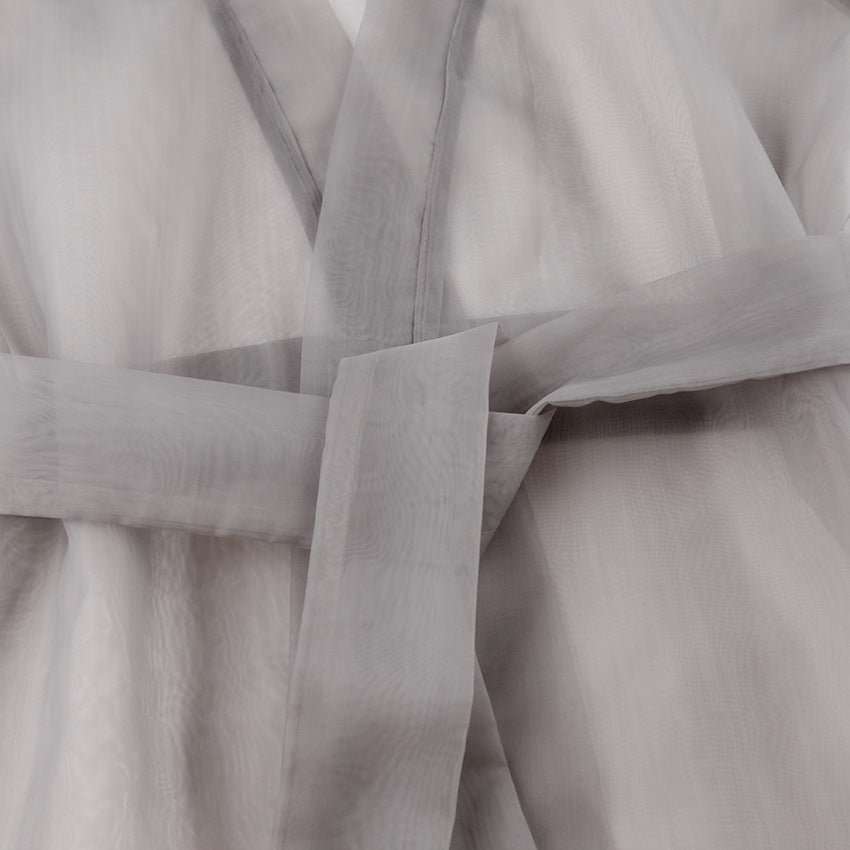 Sexy Black See-Through Mesh Shirt