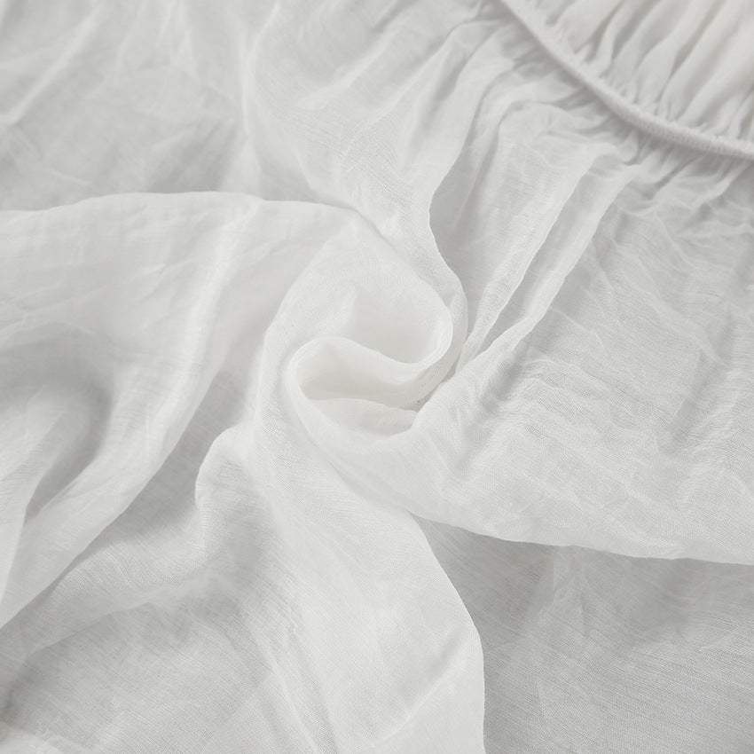 Summer new one-shoulder puff sleeve fashionable casual sexy shirt