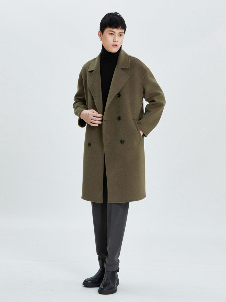 Autumn and winter new double-faced wool coat jacket men's suit