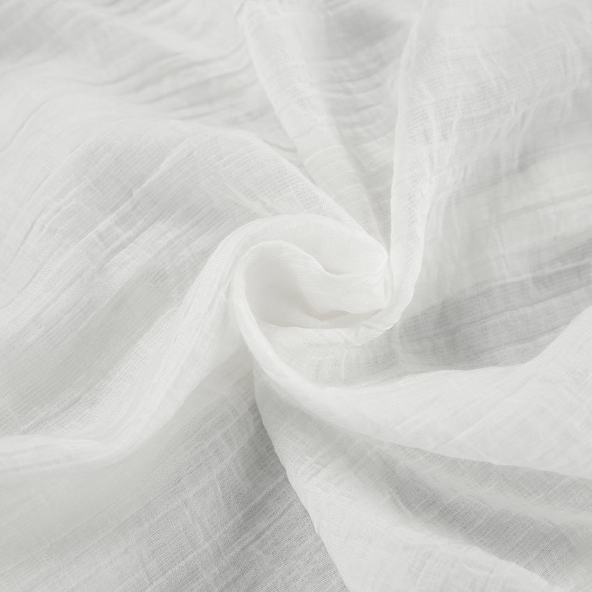 Spring and summer white shirt bow shirt top