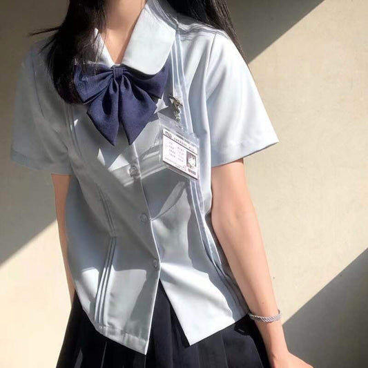 JK uniform shirt women's short sleeve Japanese preppy style