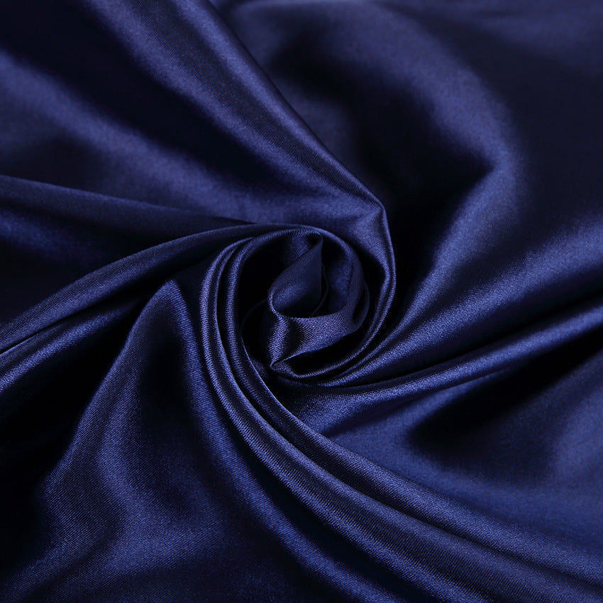 Simple silk lapel fashionable long-sleeved home clothes