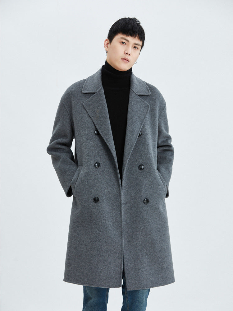 Autumn and winter new double-faced wool coat jacket men's suit