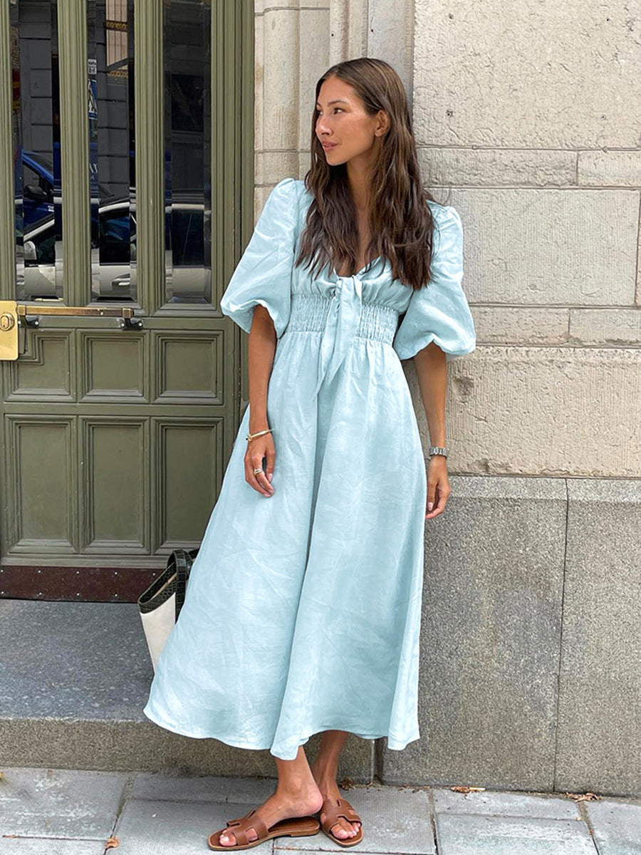 New summer French elegant long skirt