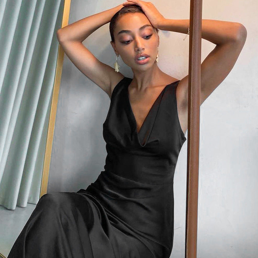 New summer ice silk dress