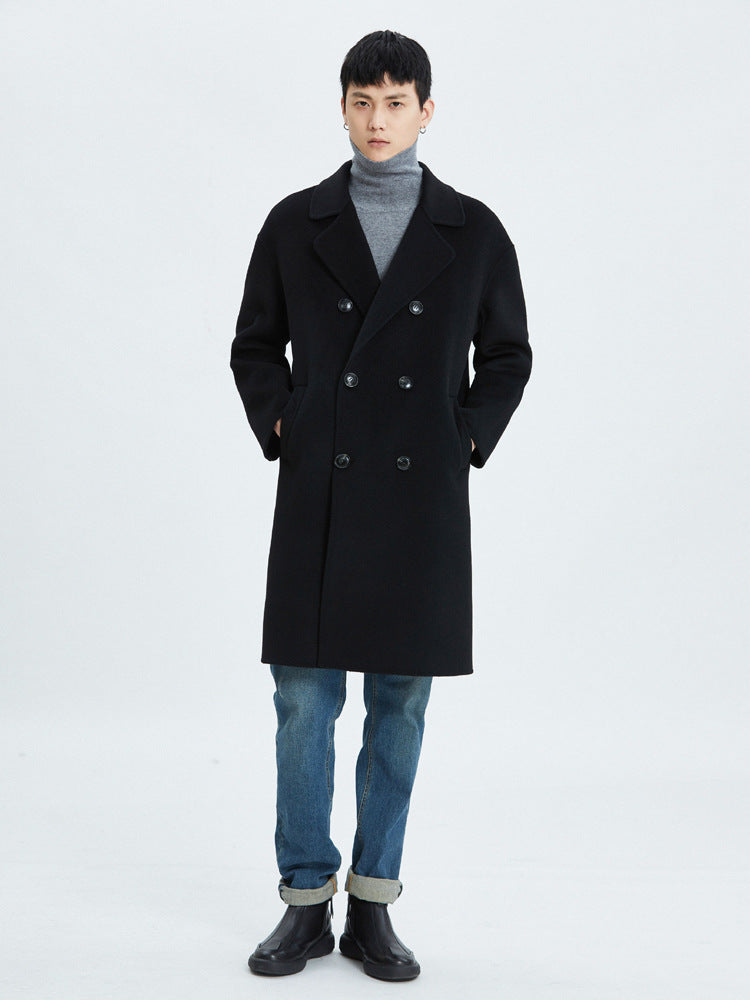 Autumn and winter new double-faced wool coat jacket men's suit