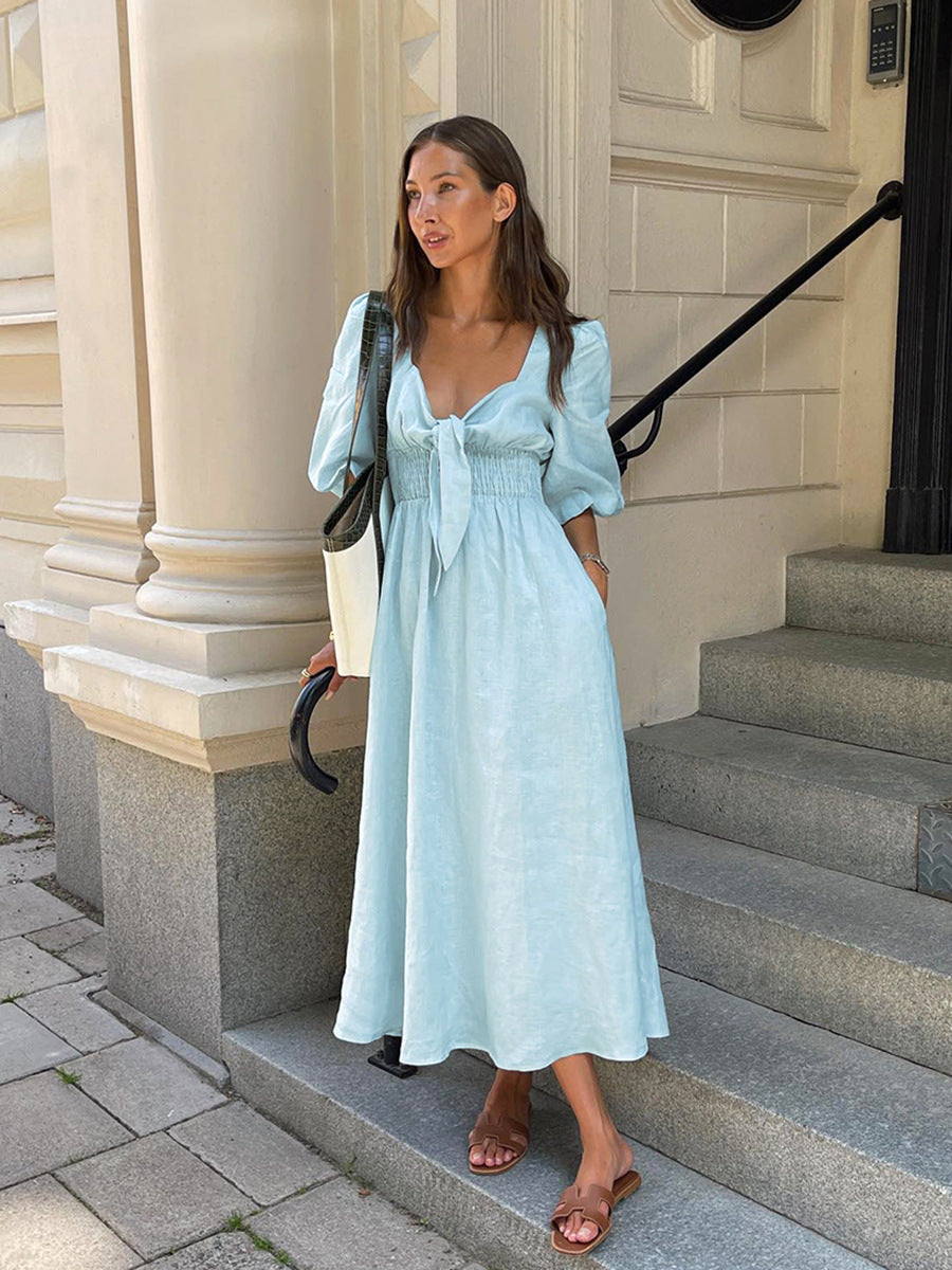 New summer French elegant long skirt