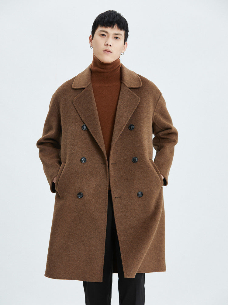 Autumn and winter new double-faced wool coat jacket men's suit