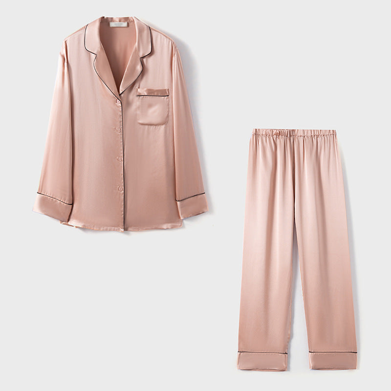6A grade 100 mulberry silk silk pajamas women's two-piece set