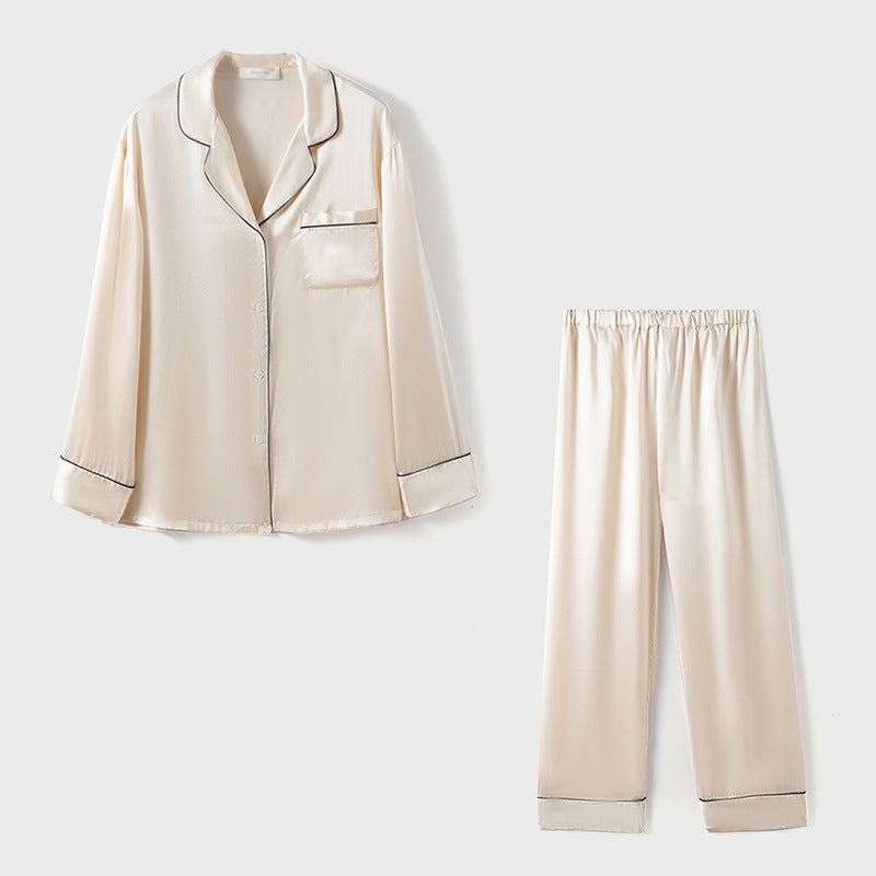 6A grade 100 mulberry silk silk pajamas women's two-piece set