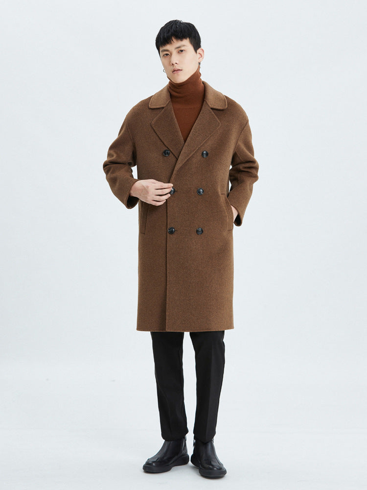 Autumn and winter new double-faced wool coat jacket men's suit